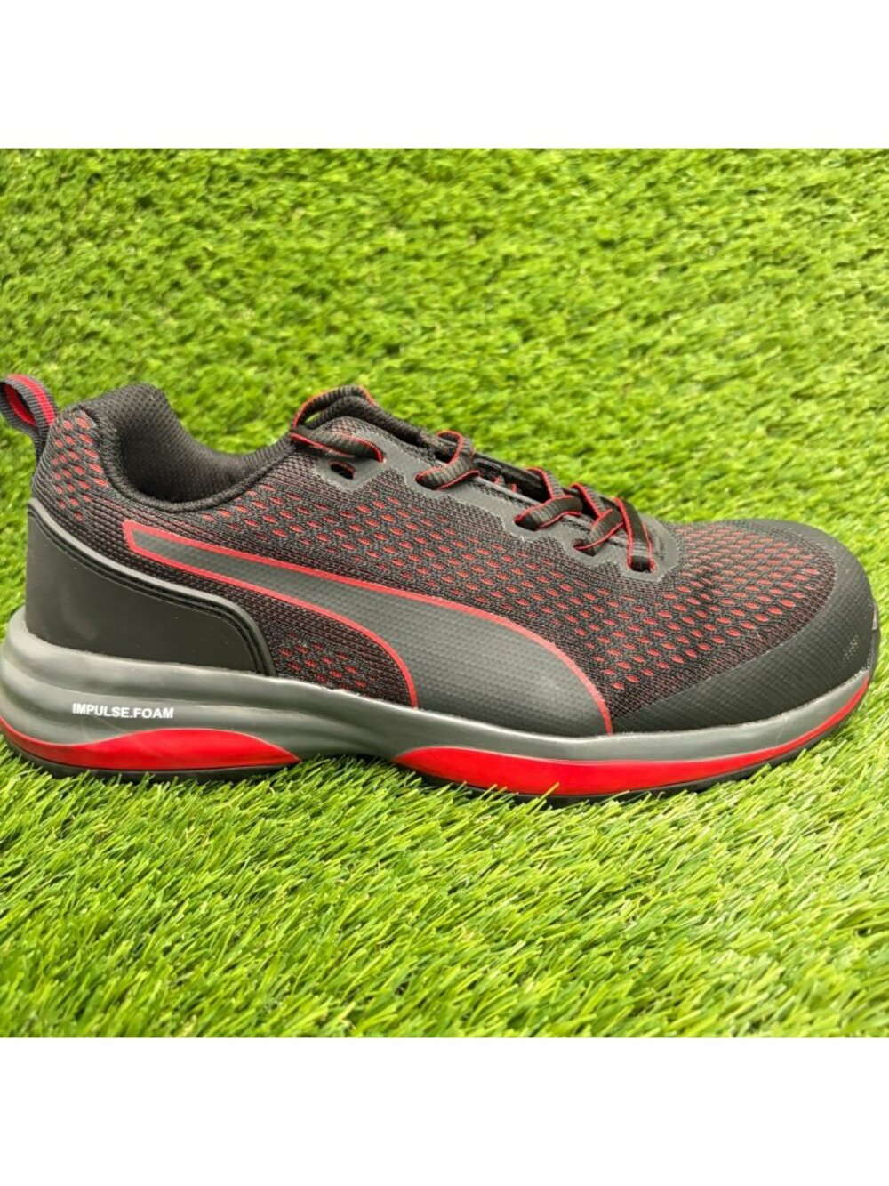 Puma Speed Low Mens Size 8 Black Composite-Fiberglass Toe Safety Work Shoes